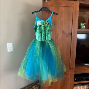 “You’ll Be in My Heart” girls (medium) ballerina costume with headpiece.